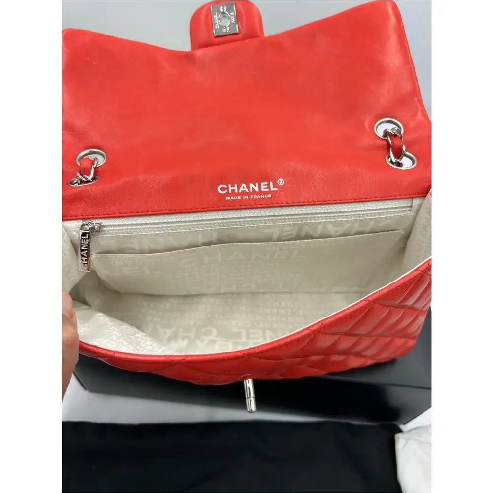Women's Chanel MATELASSE lambskin shoulder Bag ladybug, and strawberry charms.